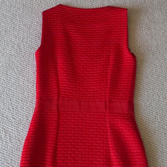 Carolina Herrera Red Cocktail Dress Size 2 - Picture 8 of 9